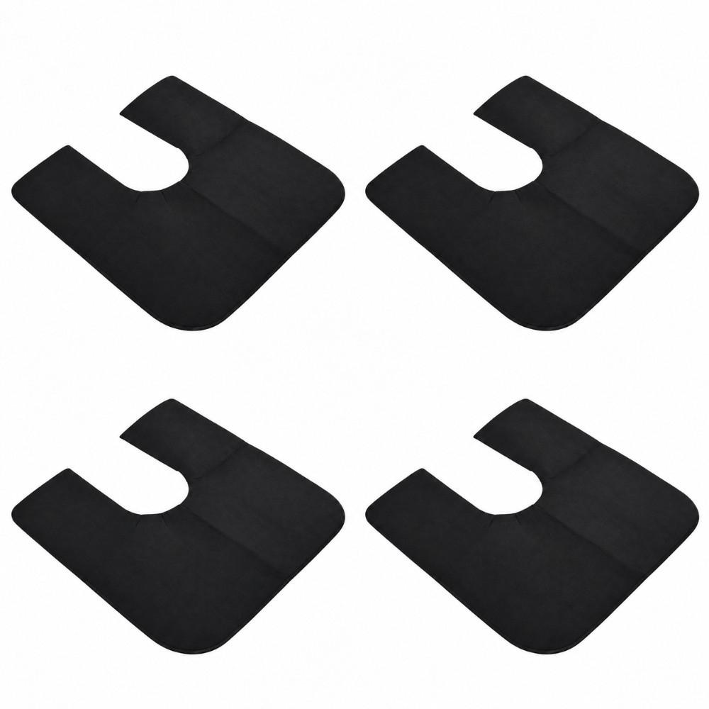 4 Pack U Shaped Toilet Mat Non-Slip Stability Bathroom Mat Durable Toilet Rug Guest Bathroom
