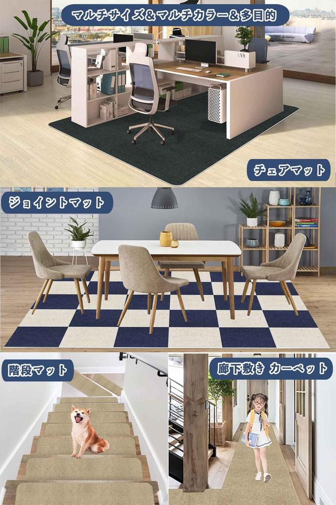 [Amazon.co.jp Exclusive] Desk Chair Mat [Large Size 160x140cm] 4mm Thick, HAODEMI Floor Protector, Perfect for Dining and Gaming Chairs, Protects Floo
