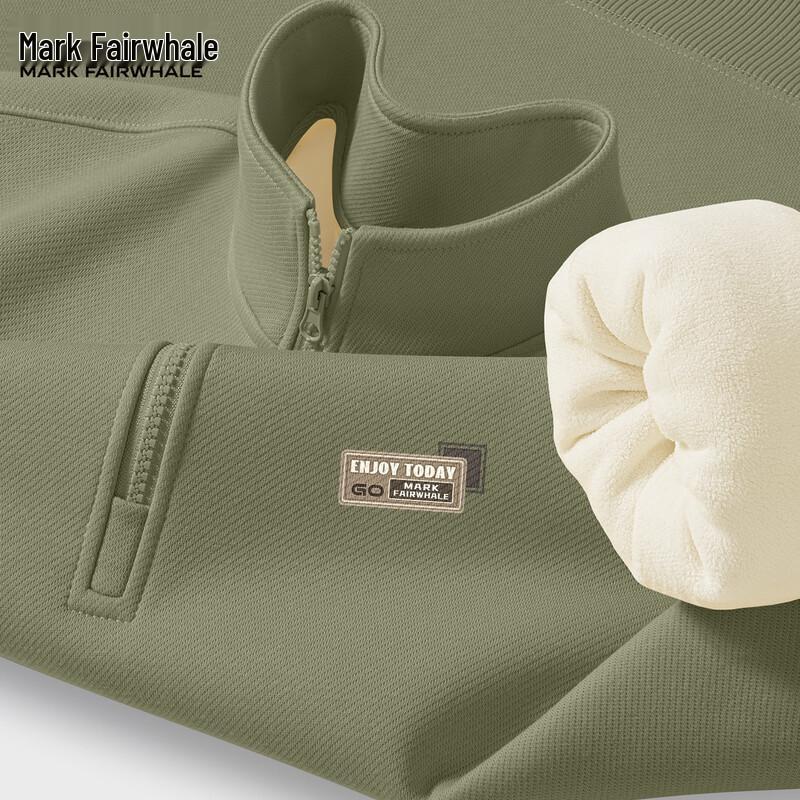 

Mark Fairwhale Men s Heavyweight Fleece Stand-Collar Sweatshirt L