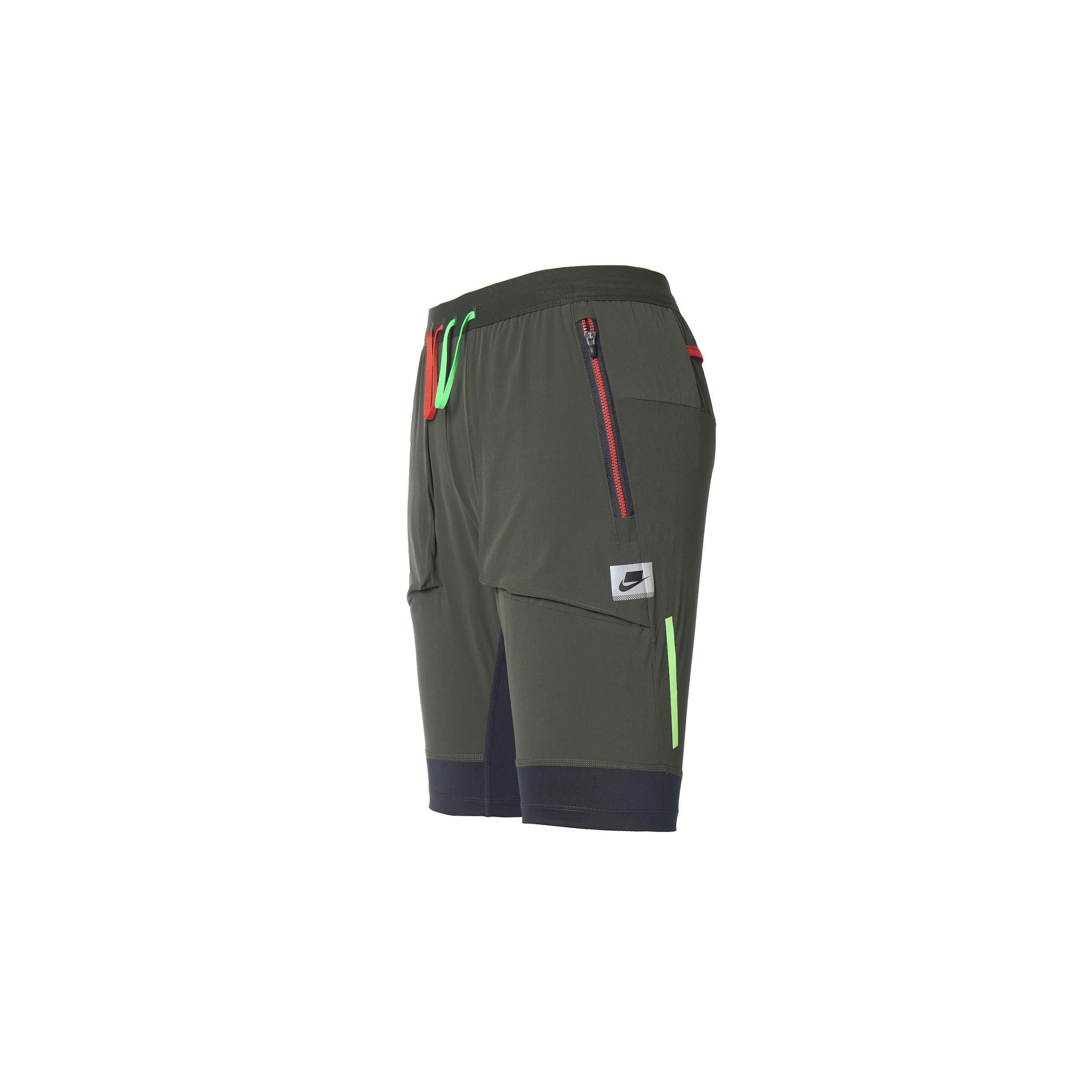 Men s Nike Hybrid Splicing Quick Dry Breathable Sports Shorts Green BV5587-355 M