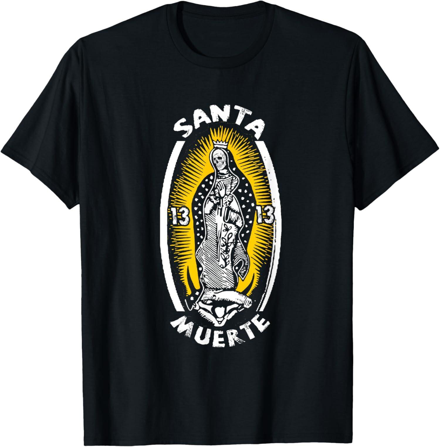 NEW LIMITED Mexico La Santa Muerte 1313 Skeleton Woman Mexican T-Shirt S