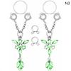 1 Pair Sexy Tassel  Butterfly Pendant Fake Nipple Ring For Women Girls Adjustable Faux Nipple Piercing Body Jewelry