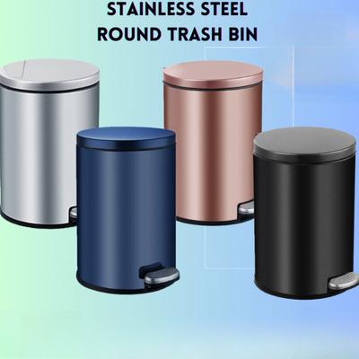 6L/8L/12L Domácí velkokapacitní odpadkový koš Automatické tiché zavírání Nerezový odpadkový koš Minimalistický design Koš na odpadky