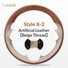 For Mitsubishi Pajero 2004-2010  Car Steering Wheel Braid Cover Hand Sewing Stylish Fashion Artificial Leather Suede