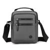 Men's Large Capacity Oxford Cloth Business Backpack & Crossbody Bag - Black