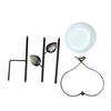Yousheng Bird Feeder Garden Stake with Iron Bracket Deep Bowl Feeder Rust-Resistant Food And Water Holder for Courtyards And