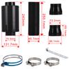 LZONE - Air Intake With Fan or Without Fan Universal Racing Carbon Fiber Cold Feed Induction Kit Air Intake Kit Air Filter Box