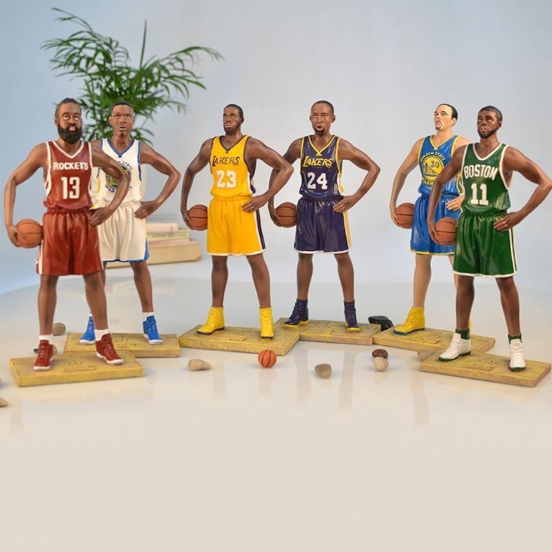 Basketball Star Lebron James Curry Harden Irving Figurine Resin Collectible Model