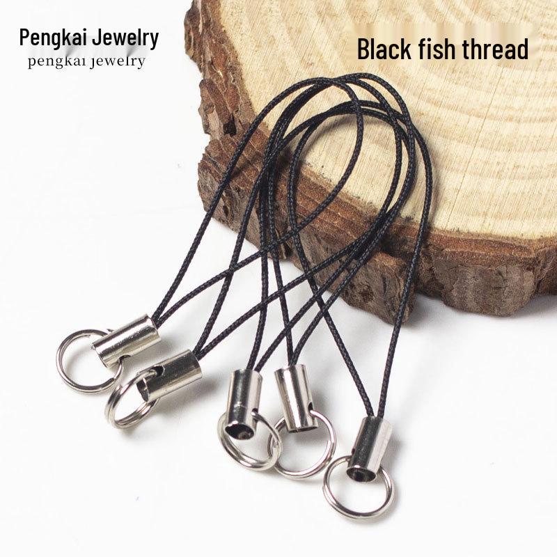 

100 Разноцветных Двойных Петель для Мобильного Телефона - Шнурки-Подвески из Полиэстера с Куклой для DIY Ювелирных Изделий и Проектов Ручной Работы