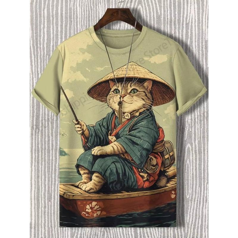 2026 New Lovely Kitten Cat 3D Print T-shirt Men Women Fashion Animal Sport Tops