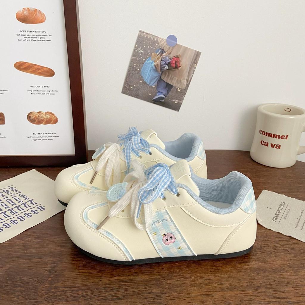 Pink puff board shoes ugly cute 22 summer new chic niche design student sports