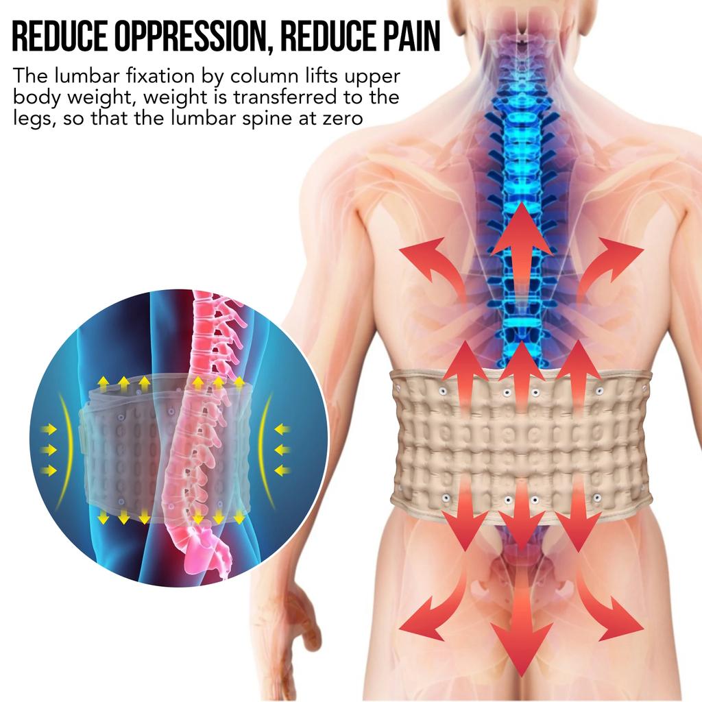 Bederní opěrka Dekompresní pás Páteř Air Trakční pás Páteř Masážní přístroj proti bolesti zad Unisex Korekční pás skoliózy