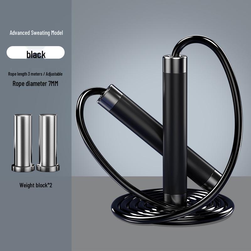 Weighted Counting Jump Rope for Adult Fitness and Fat Burning - Steel Wire Speed Rope