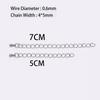 10pcs 50/70mm Stainless Steel Extension End Chain With Water Drop Bracelet Extension Tail Chain For DIY Jewelry Making Findings