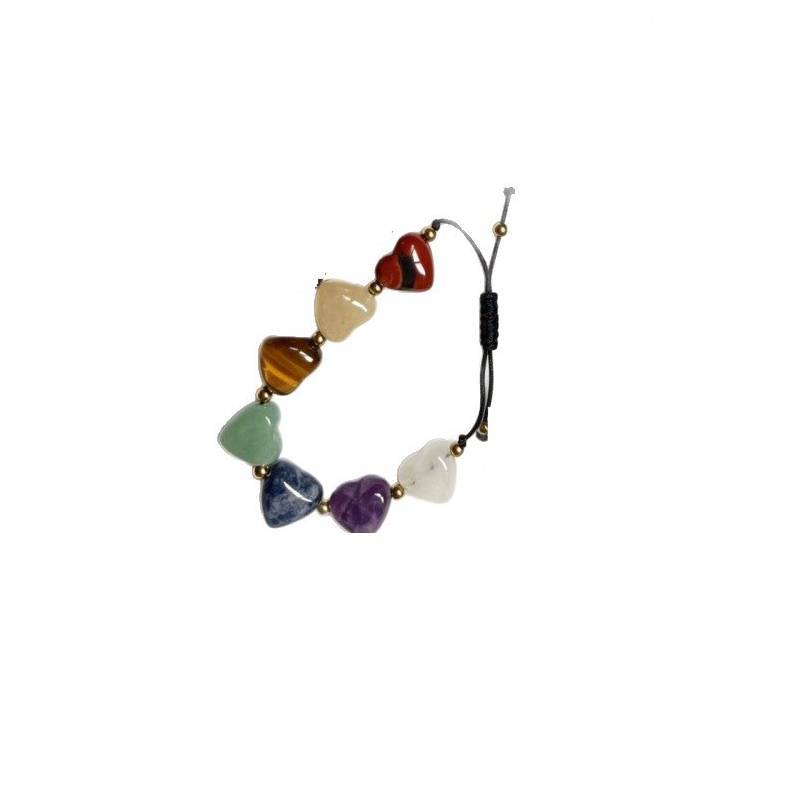 Blue Lapis Lazuli Chakra Beaded Bracelet With Heart Shape For Yoga And Meditation Enthusiasts