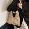 Beach Handbag Straw Woven Bag Tote Bag Hollow Shoulder Bag Fashion Bohemian Beach Bag  Holiday