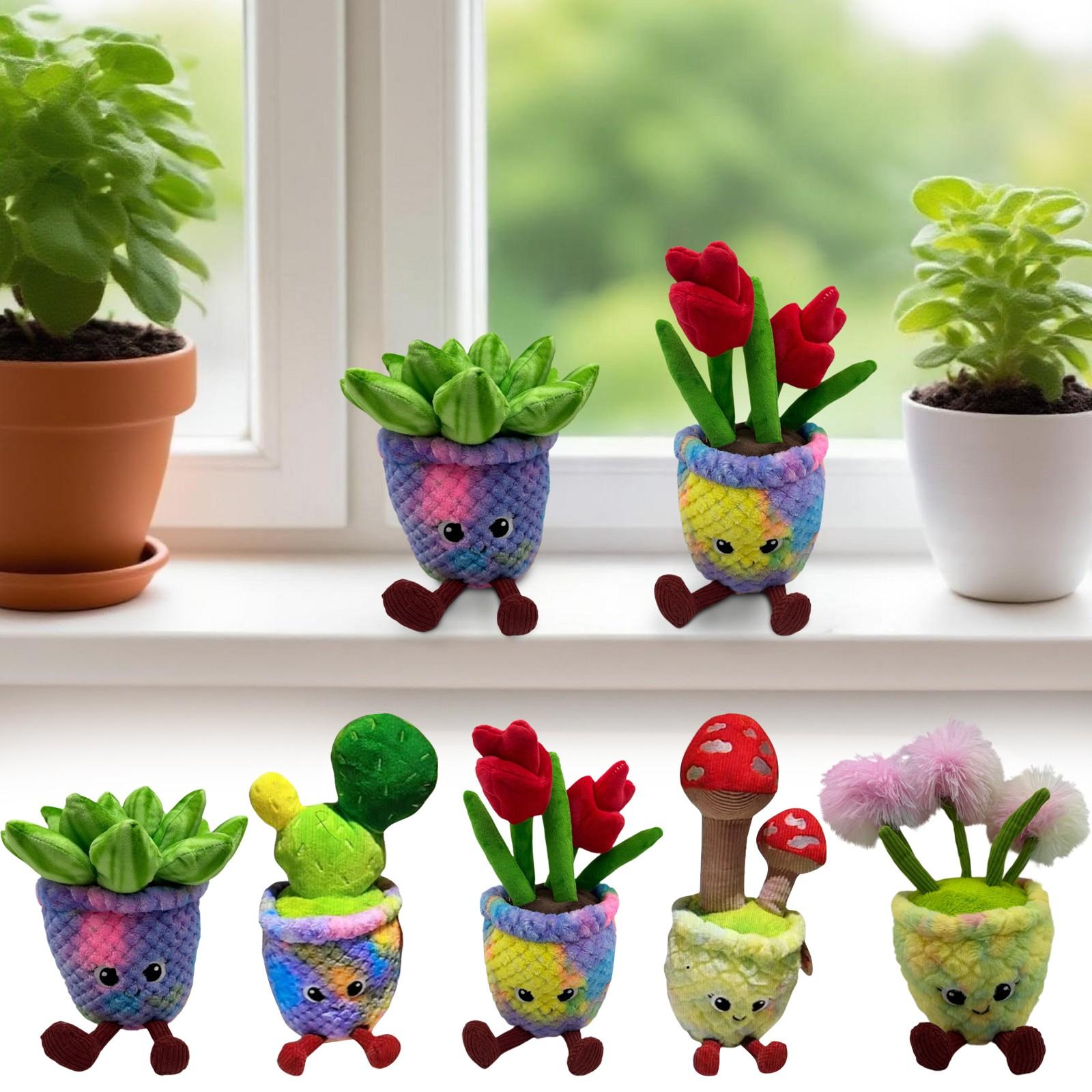 

Flower Plush Dolls, Ultra-soft Short-pile Fabric, Safe And Environmentally Friendly Filling, Elastic Feel To All Unhappiness One Size
