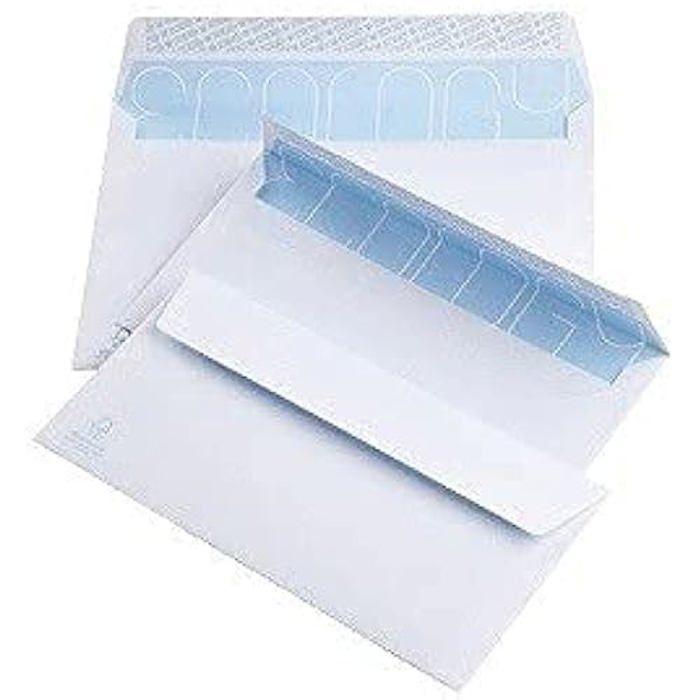 Zestaw 500 białych kopert Yosan 11,5 x 22,5 cm