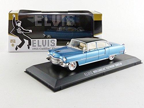 Greenlight 1/43 Scale 1955 Cadillac Fleetwood Series 60 "Blue Cadillac" Featuring Elvis Presley (1935-77)