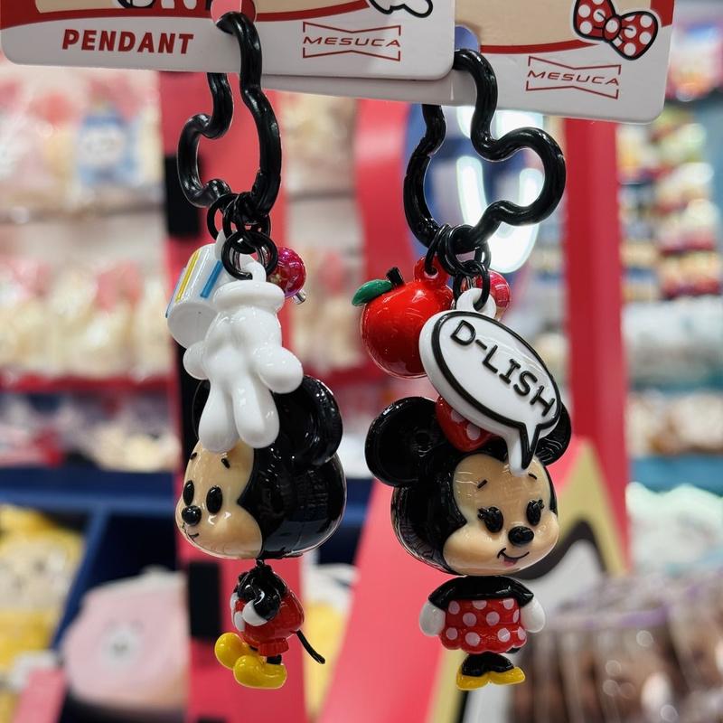 Disney Animated Cartoon Mickey Minnie Swing Doll Keychain Animation Peripheral Collection Pendant Creative Backpack Pendant Gift