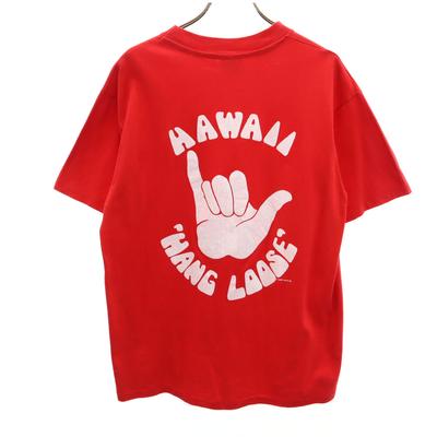 Camiseta de Manga Curta Masculina Usada Anos 90 Feita nos EUA Estampa Antiga nas Costas