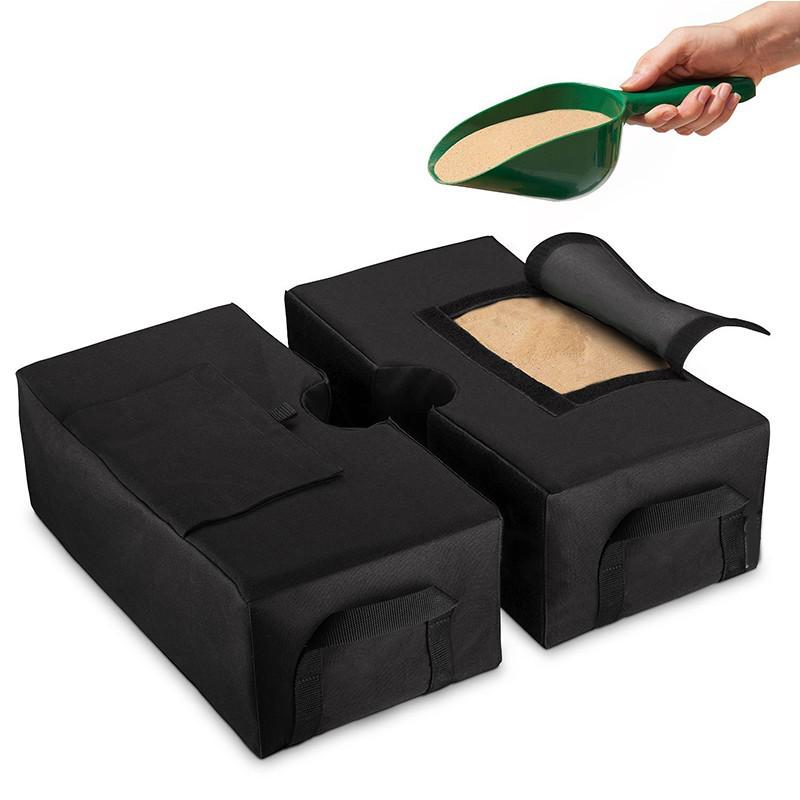 Removable Windproof Sandbag with 900D Oxford Waterproof Fabric, Black