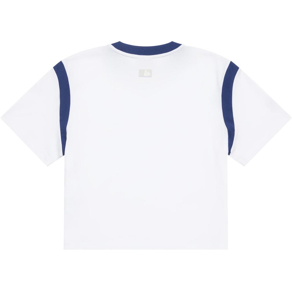 New MLB SS24 Drop Shoulder Sleeve T Shirt Women's White 3FTSV0343-50IVS