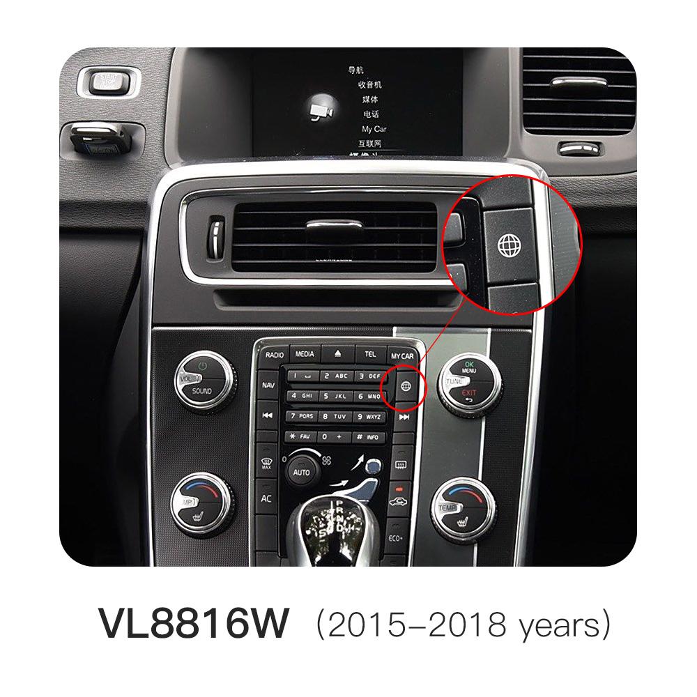 

AUTOABC беспроводной/проводной Carplay Android Auto модуль для Volvo V40 V60 V70 S60 S80 XV60 XC70 D2 5.8 OEM экран радио камера