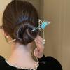 Tassel Hair Fork Butterfly Headwear Hair Chopsticks Butterfly Hanfu Hairpin  Party