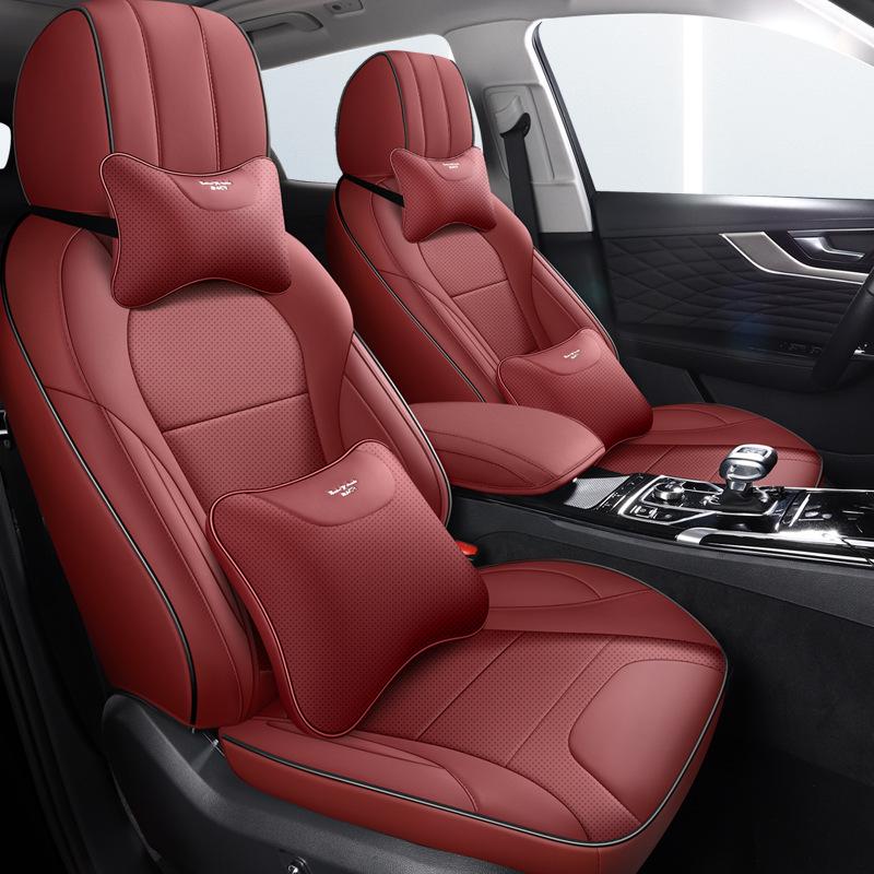 All-Season Full Leather Seat Cover for Hongqi HS5 - Custom Fit, Full Surround Design