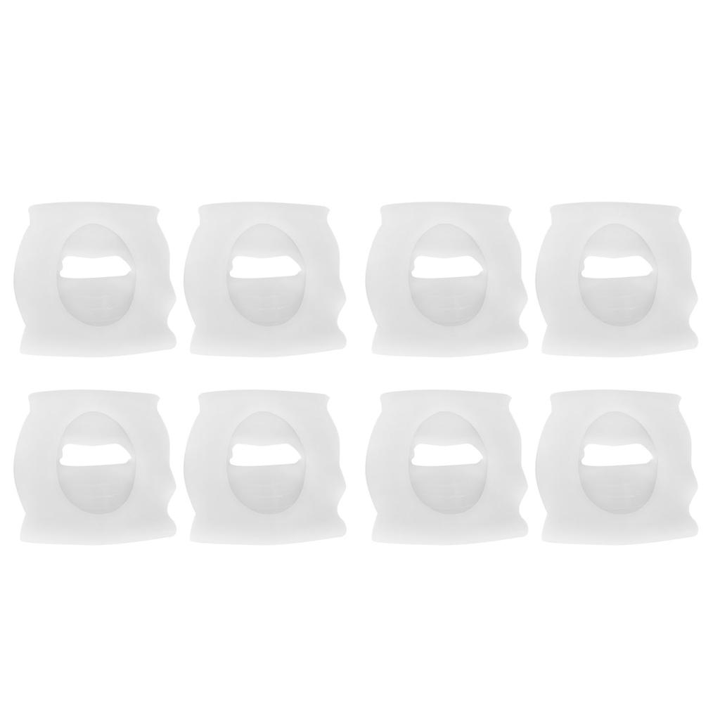 4 Pairs SEBS Arch Support Orthopedic Pads for Women Men Foot Varus Vaus O-Type Leg Correction(White )