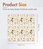 Colorful Wildflower Butterfly Shower Curtain 70x70 Inches Vintage Garden Style Bathroom Decor With Pink Red Blue Flowers