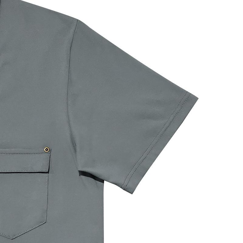 Summer Fashion Versatile Short-sleeved T-shirt Men's Solid Color U-neck Slim Casual Top