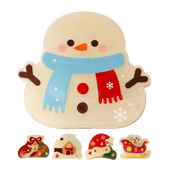 Holiday Gift Ideas for Women Christmas Cartoon Hair Claw Clip, Cute Clip Women, Non-slip Secure Grip Clips Half-tied Strong Hold Acrylic Accessories