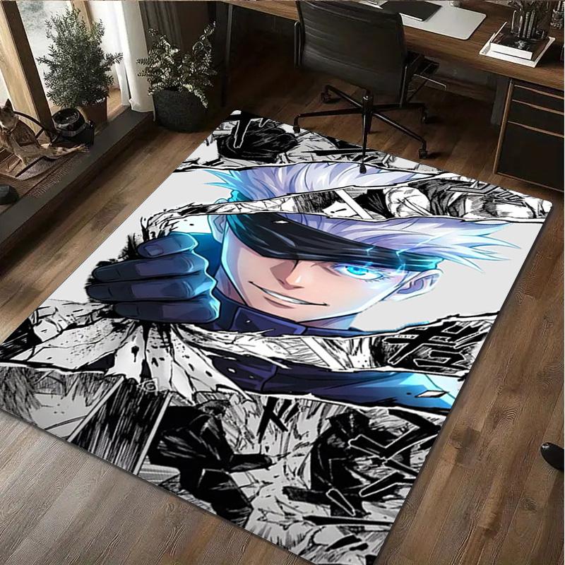 Gojo Satoru Rug - Home Carpet Office Decorative Carpet For Living Room Bedroom Door Mat Floor Rug Computer Chair Area Rug