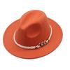 New European and American women's soft tweed big-brimmed felt hat British retro accessories jazz hat men's woolen top hat sun hat