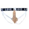 Porte-Vêtements pour Adultes Manches Péniennes Relevables String Fétiche Séparateur Balle Jockstrap Préservatif Culotte Extensible Fine Lingerie Sans Couture
