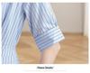 Women's Summer French Striped Shirt Dress - Elegant Long Style, College-Inspired, Absolutely Stunning