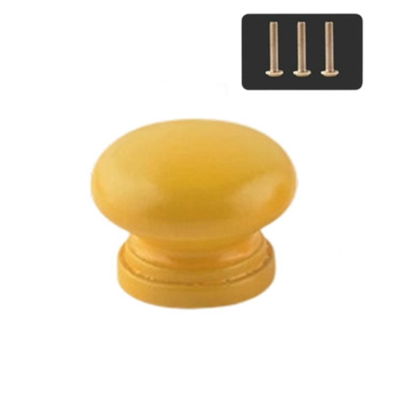 Lovely Wood Handle Wardrobes Handle Hardware Drawer Knobs Children Room Furniture Accessories Door Pulls