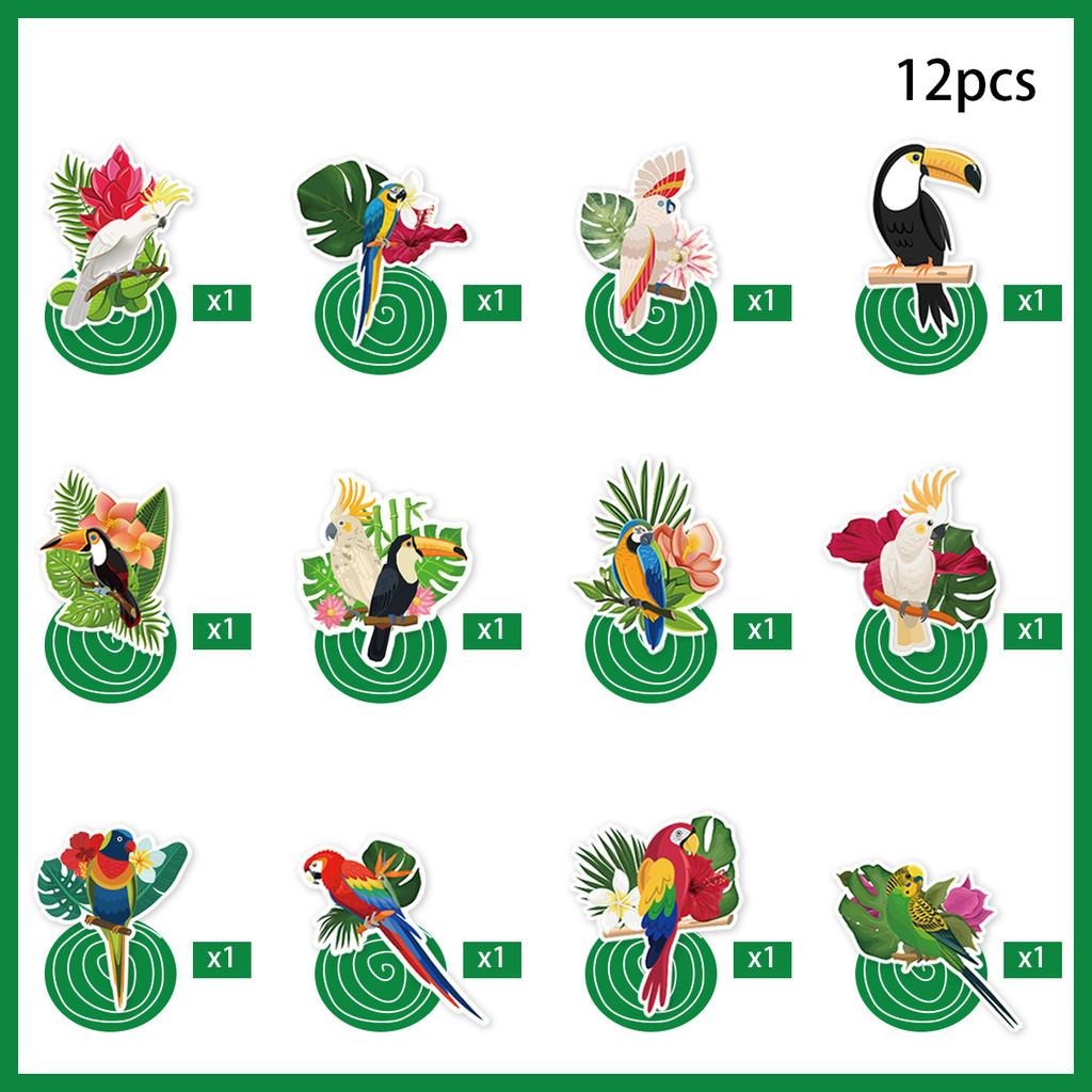 Rainforest Bird Tropical Spiral Hanging Decor For Celebration And Party Home