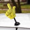 1 Stück Süßer Victory-Finger Auto-Antennenaufsatz EVA Gelb Dekorativer Auto-Aufsatz Antennenbälle Kreatives Auto-Styling-Werkzeug Dropshipping