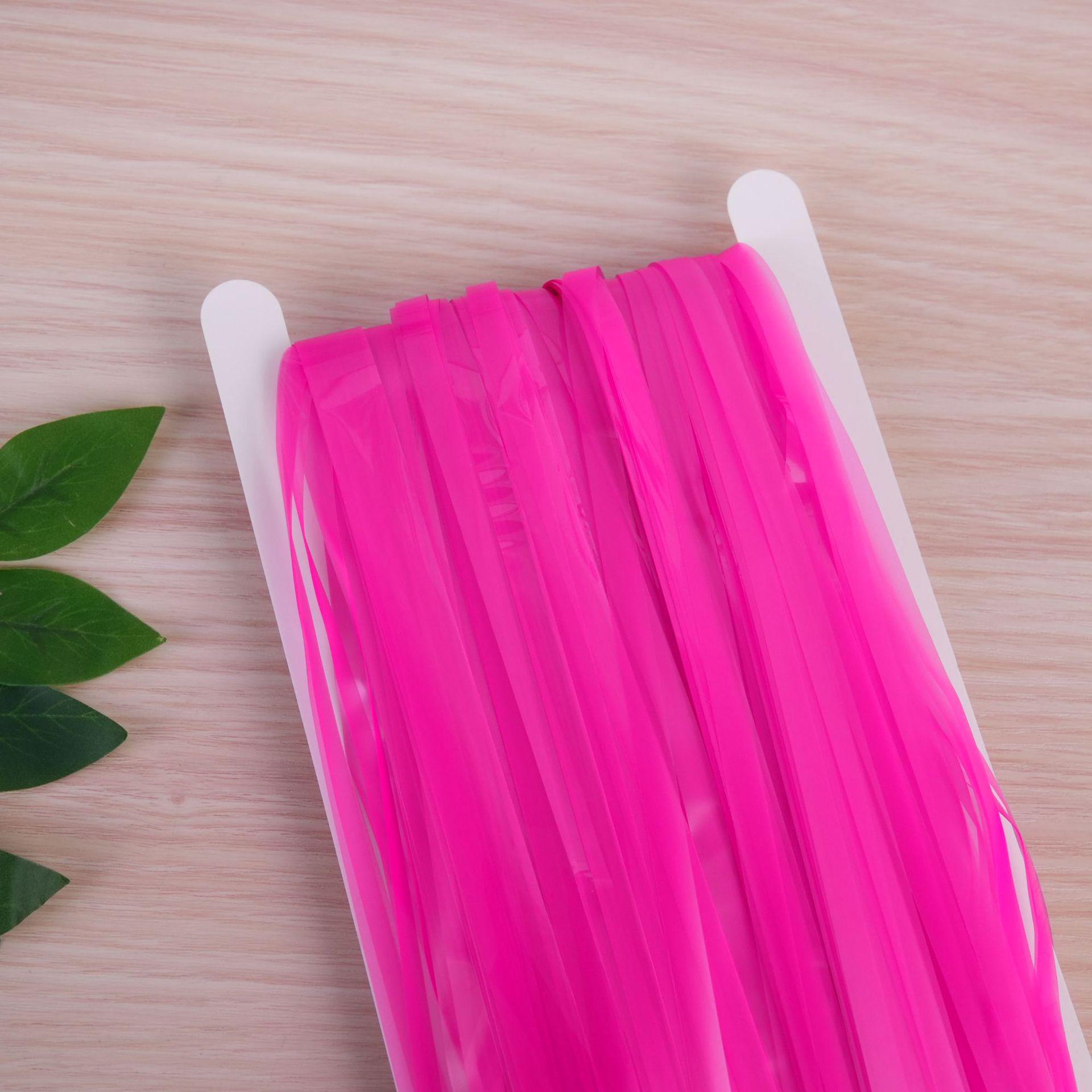 

Флуоресцентная мишура-занавес Макарон для украшения вечеринок и свадеб 1*2m