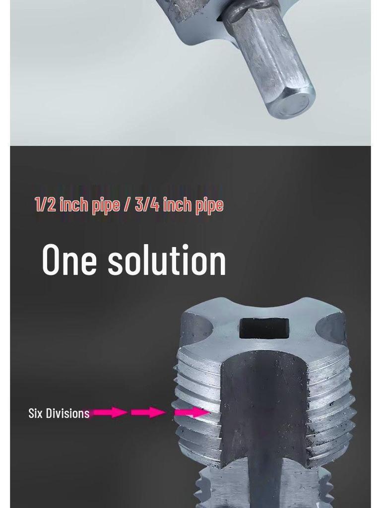 Electric Drill-Type PPR Pipe Threading Tool for Internal and External Threads (4/6 Points)