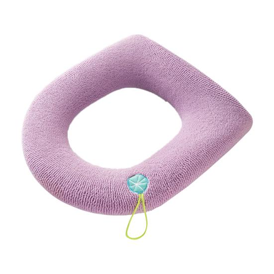 

Closestool Pad Super Soft Wear Resistant Fabric Fade-resistant Toilet Seat Protective Mat for Home розовый