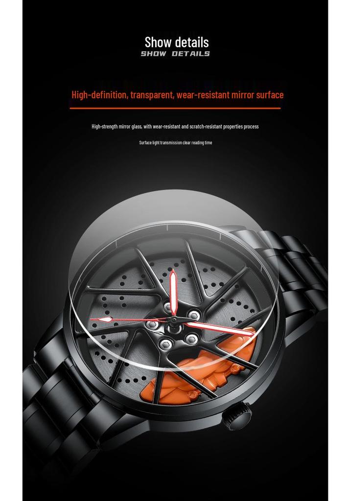 SVJ 3D Hollow Quartz Men's Watch - High-End Genuine Tesla Design