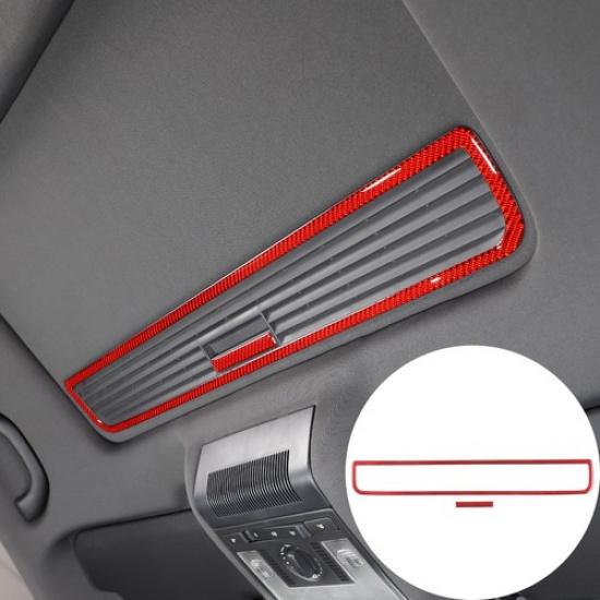 Red Carbon Fiber Sunroof Handle Panel Trim Sticker For Seat Leon 2008-12