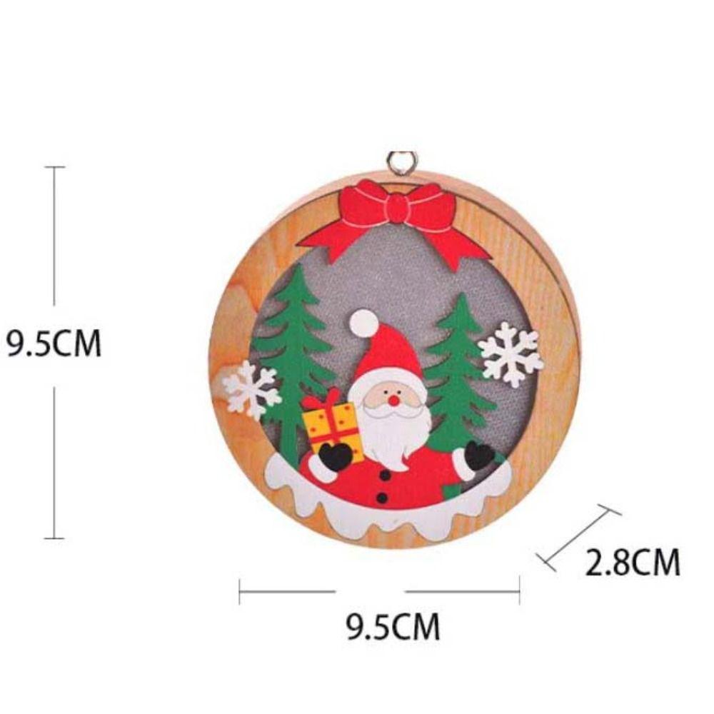 LED Luminous Christmas Decoration DIY Crafts Christmas Tree Ornament  Holiday