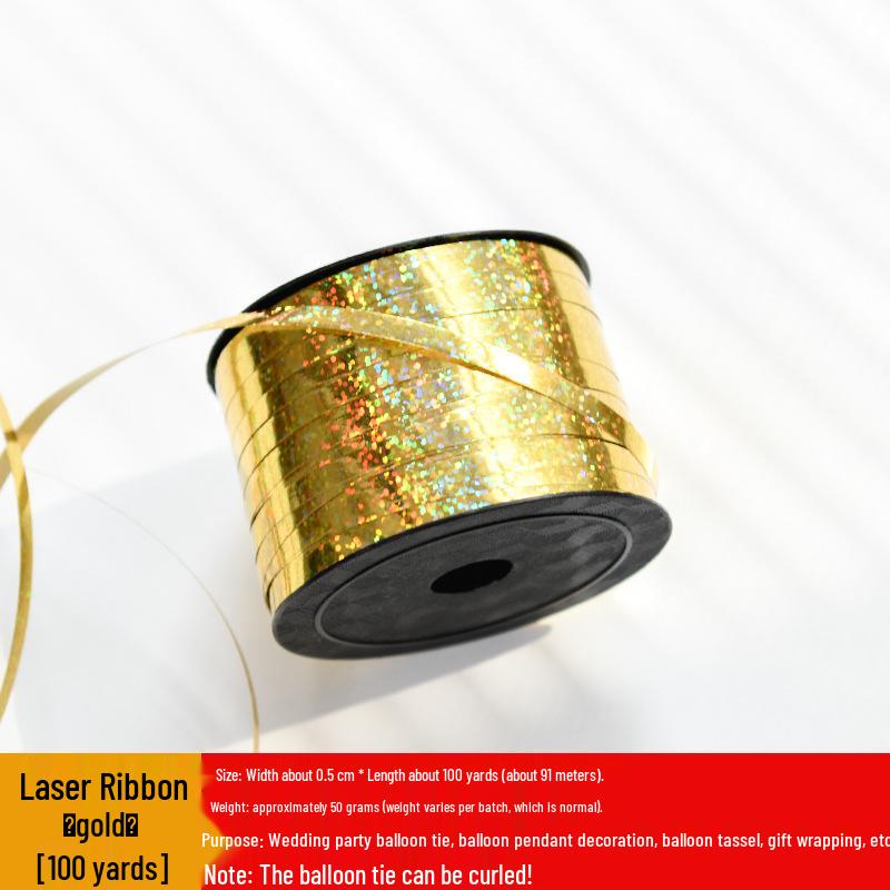 Laser Tinsel Ribbon & Balloon Garland for Parties