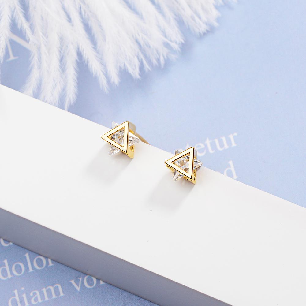 

Simple Valentine s Day Gifts Fashion Zirconia Sparkling Classic Stud Earrings for Women Dazzling Female Elegant Accessories Timeless Jewelry