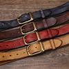 Unisex Retro Genuine Leather Belt with Pin Buckle for Jeans